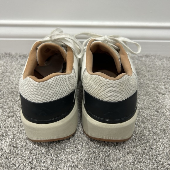 Fitflop Women's Rally Evo Leather/Mesh/Suede Sneakers Urban White Black Size 7.5 - Picture 6 of 8